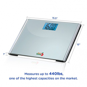 440 Lbs Capacity Measurements Eatsmart Digital Bathroom Scale