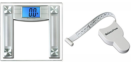 BalanceFrom High Accuracy Digital Bathroom Scale Free Tape Measure