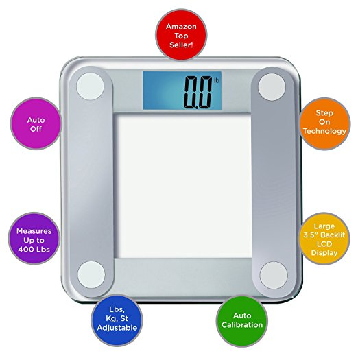 Impressive Features EatSmart Precision Digital Bathroom Scale 