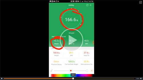 Bluetooth Multifun Body Fat Scale user video review